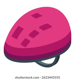 Pink bicycle helmet ensuring safety during urban commutes and cycling adventures