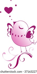 Pink bird