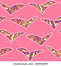 Pink birds