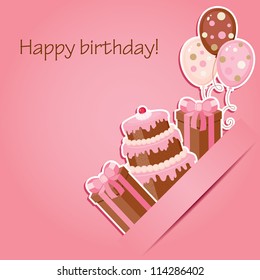 Pink Birthday Card