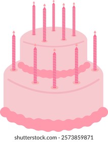 pink birthday event anniversary event cake