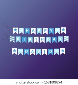 pink birthday flags for boys