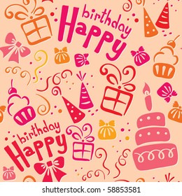 pink birthday pattern