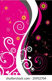 pink and black.