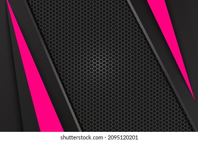 rosafarbener abstrakter Hintergrund, strukturiert, hexagonal, eps10 Vektorgrafik