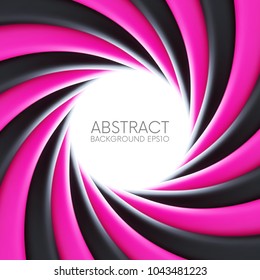 Pink and black abstract swirl vector background