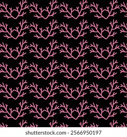 pink and black artwork pattern