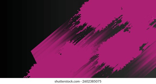 a pink and black background with a black background