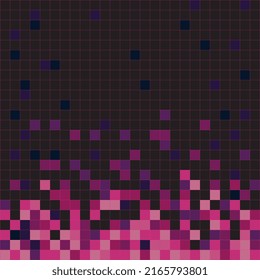 pink and black background , pixel art background 