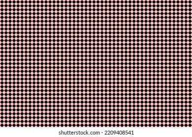 Pink and black Checkered diamond background seamless pattern. Vector illustration