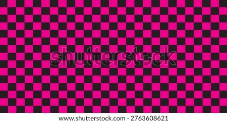 pink and black checkered pattern, Checkerboard seamless pattern. vector