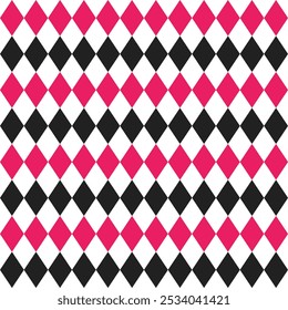 Pink and black diamond. diamond pattern. diamond pattern background. diamond background. Seamless pattern. for backdrop, decoration, Gift wrapping