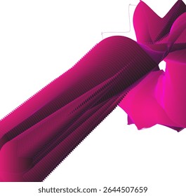 pink and black flued background design