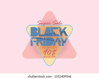 Pink Black Friday Triangle Discount Up To 90%