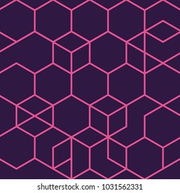pink and black geometric seamless pattern design