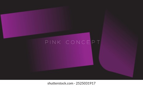 Pink, black gradient background concept for banner design, brochures, logos, templates, flyers, and more. It is a customizable file.
