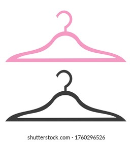 pink and black hanger vector