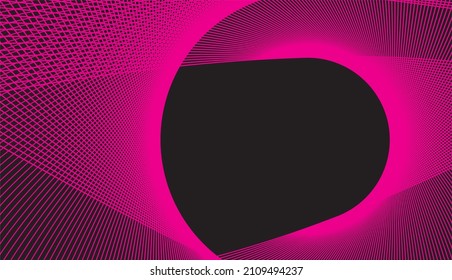 Pink and Black Psychedelic Linear Wavy Backgrounds
