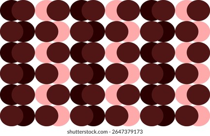 pink, black and red oval dots pattern, Red dot on white background, design for fabric printing as repeat pattern, pink circle, checkerboard, chessboard