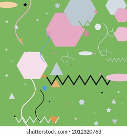 Pink Black Shadows Polygon Grey Geometrical Art Illustration. Orange Calm Chaos Silver Vector Design Pic. Zigzag Pastel Triangle Oval Modern Hipster Background. Lines Blue Green Modern Art Pattern.