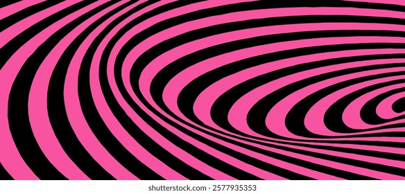 Pink and black spiral swirl abstract background