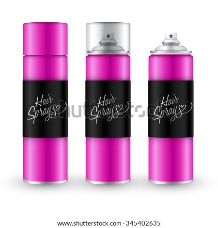 pink blank template spray bottle label stock vector royalty free