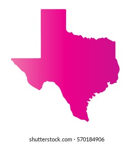 pink blank. Texas map. Vector illustration. Map Texas of the U.S. state on a white background