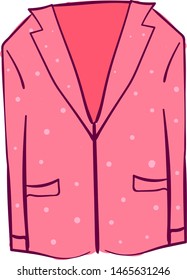 Alucinador rosa, ilustración, vector sobre fondo blanco.