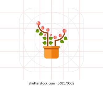 Pink blooming flower