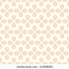 Pink blossom and pollen on pastel background. Vintage or retro bloom for love and graphic design.