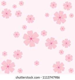 Pink Blossom Sakura background for textile texture, decoration ornament or any you want.