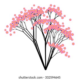 Pink Blossom - vector illustration