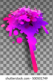 Pink blots paint background