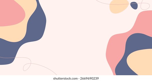 Pink and blue abstract background, free copyspace area design. Beautiful design for banners, posters