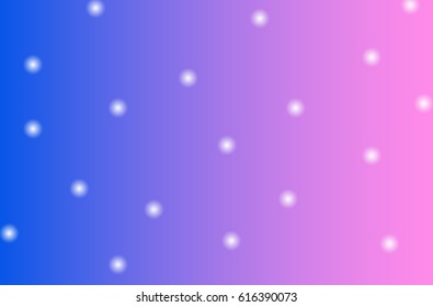 pink and blue abstract background with white circles