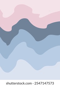 Tarjeta abstracta azul rosa. Ilustración de diseño de Vector para Anuncio, póster.