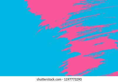 pink and blue abstract grunge brush vector texture background