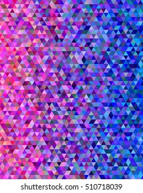 Pink And Blue Abstract Triangle Pattern Background