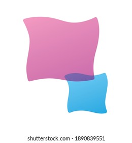 Pink and blue abstract vector background geometric frame shapes, empty blank backdrop banner template, beautiful futuristic modern flat graphic design.