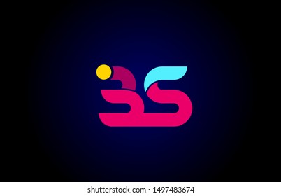 Pink Blue Alphabet Letter Bs B Stock Vector (Royalty Free) 1497483674 ...