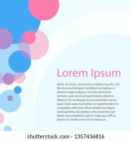 Pink and blue banner