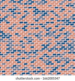 pink and blue bricks seamless vector pattern
