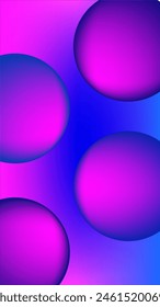 Pink blue bubbles in pink blue gradient mesh background nice for wallpaper your phone