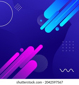 pink blue color backgruond shape background design. modern geometric shape vector. for brochure flayer banner greeting card. landing page design gradient colorful