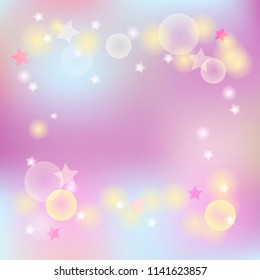 Pink and blue colores background. Romantic abstract background. Vector illustration.