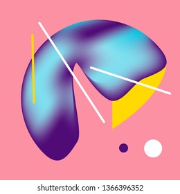 pink blue colors gradient geometry abstract background