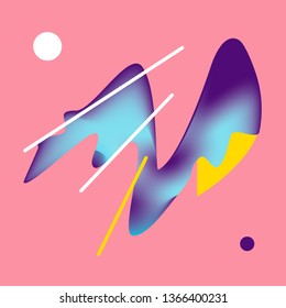 pink blue colors gradient geometry abstract background