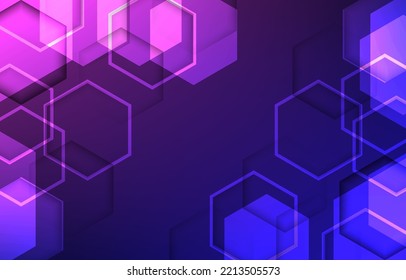 Pink Blue Dark Hexagon Hive Graphic Design Background Design For Digital Background, Frame, Graphic Design, Web Design, Papercut, Template, Wallpaper.