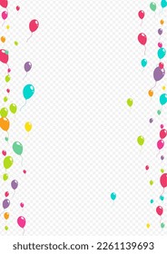 Pink and Blue Decoration Baloon Vector Transparent Background. Fun Ballon Cover. Multicolor Round Template. Red and Green and Yellow Happy Inflatable Ball Banner.