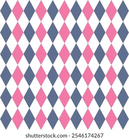 pink and blue diamond pattern